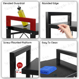 Microwave Rack With Adjustable Length and Height Kitchen Storage Oven Shelf
