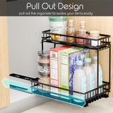 2-Tier Pull-out Kitchen Cabinet Organizer Storage