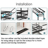 2-Tier Pull-out Kitchen Cabinet Organizer Storage