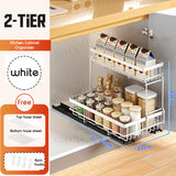2-Tier Pull-out Kitchen Cabinet Organizer Storage