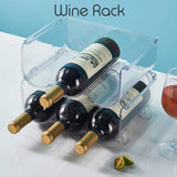 Stackable Water Bottle Holder Wine Rack Organizer Storage