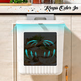 Hanging Kitchen Trash Rubbish Bin Dustbin With Cover For Cabinet Door