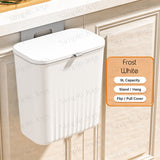 Hanging Kitchen Trash Rubbish Bin Dustbin With Cover For Cabinet Door