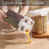 Customizable 4-in-1 Food Storage Container Kitchen Refrigerator Organizer With Airtight Locking