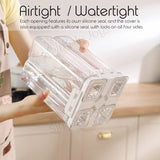 Customizable 4-in-1 Food Storage Container Kitchen Refrigerator Organizer With Airtight Locking