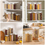 Customizable 4-in-1 Food Storage Container Kitchen Refrigerator Organizer With Airtight Locking