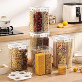 Customizable 4-in-1 Food Storage Container Kitchen Refrigerator Organizer With Airtight Locking