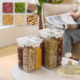 Customizable 4-in-1 Food Storage Container Kitchen Refrigerator Organizer With Airtight Locking
