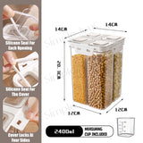 Customizable 4-in-1 Food Storage Container Kitchen Refrigerator Organizer With Airtight Locking