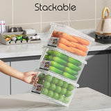 Fridge Storage Container Box With Handle Refrigerator Organizer