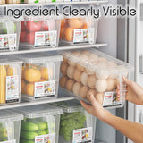 Fridge Storage Container Box With Handle Refrigerator Organizer