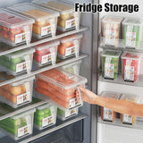 Fridge Storage Container Box With Handle Refrigerator Organizer