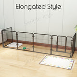 Cat Dog Pet Playpen Metal Fence With Auto Lock Doors For Small/Medium Dogs