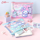 Licensed Sanrio Zip Bag Organizer Mesh Zipper Pouch File Folder A4, A5 Size