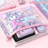 Licensed Sanrio Zip Bag Organizer Mesh Zipper Pouch File Folder A4, A5 Size