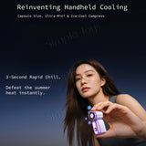 Ultra-Mini Capsule Handheld Fan 9.3m/s Powerful Wind Portable
