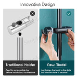 Slider Bar Showerhead Holder Adjustable Bathroom Rail Clamp