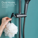 Slider Bar Showerhead Holder Adjustable Bathroom Rail Clamp