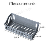 (3pcs Bundle) Bathroom Rack Shelf Shower Caddy Toilet Storage Punch-Free No Drilling Stick-on Design