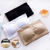 Comfy Padded Tube Top Bandeau Strapless Bra Bralette