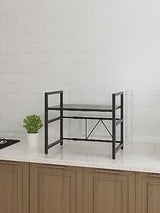 Microwave Rack With Adjustable Length and Height Kitchen Storage Oven Shelf