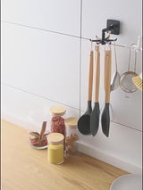 (5pcs Bundle) Rotating Hook 6 Claw In 1 Multi-purpose Hanging For Kitchen Bathroom