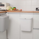 Hanging Kitchen Trash Rubbish Bin Dustbin With Cover For Cabinet Door