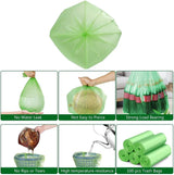 Eco-Friendly Compostable Bin Liners 100pcs - Biodegradable Trash Bags