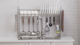 Over The Sink Dish Drying Rack Stainless Steel Chrome Kitchen Dish Rack