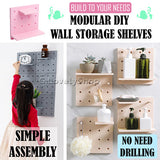 4-in-1 DIY Modular Wall Storage Display Shelf