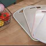 Dual-Sided Chopping Board Cutting Board Stainless Steel And Natural Wheat Fiber For Kitchen