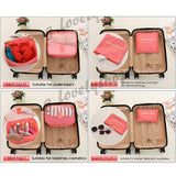 6 PCS Set Travel Bag Luggage Organizer With Mesh