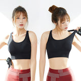 Racerback Sports Bra For High Impact Shockproof Workout Yoga Gym Running Jogging Bra