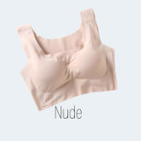 Japan Design Seamless Wireless Sports Bra Yoga Bra Scoop Neck Sleep Bralette