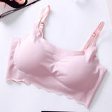 Japan Design Seamless Wireless Sports Bra Yoga Bra Sleep Bralette With Adjustable Spaghetti Strap