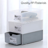 Stackable Drawer Style Storage Box Table Organizer