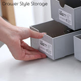 Stackable Drawer Style Storage Box Table Organizer