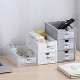 Stackable Drawer Style Storage Box Table Organizer