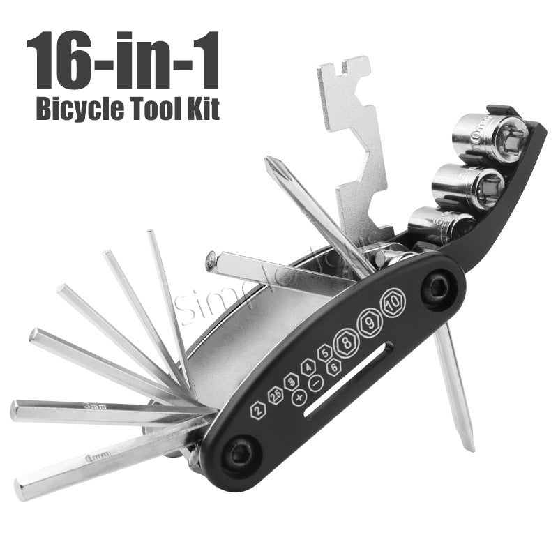 16in1 Bicycle Tool Kit Set For Repair Multifunction Bike Cycling Mu