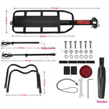 Universal Bicycle Rear Rack Bike Cargo Seat With Quick-Release Design