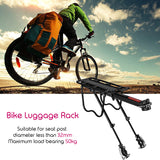 Universal Bicycle Rear Rack Bike Cargo Seat With Quick-Release Design