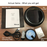 Solar Powered Air Purifier With HEPA Filter For Car / Small Room