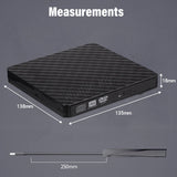 External DVD Drive USB 3.0 RW Portable DVD/CD RW Reader Burner Writer for Laptop Desktop PC Windows Linux Apple Mac
