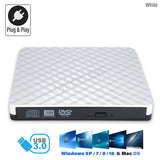 External DVD Drive USB 3.0 RW Portable DVD/CD RW Reader Burner Writer for Laptop Desktop PC Windows Linux Apple Mac