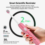 Electric Toothbrush USB Rechargeable Power Sonic Toothbrush With 5 Modes