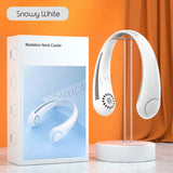 Bladeless Hanging Neck Fan USB Rechargeable Battery Lightweight Headphone Style Low Noise Cooling Device