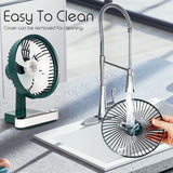 Portable Fan USB Rechargeable Suitable For Desk With Auto Oscillation