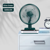 Portable Fan USB Rechargeable Suitable For Desk With Auto Oscillation