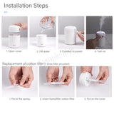 300ml Portable Mini Air Humidifier USB Diffuser Purifier Car Humidifier With LED Night Light