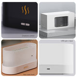 Aroma Diffuser Humidifier With Mesmerizing Flame Simulator Compatible With Essential Oil For Aromatherapy